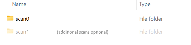 Voxray Projection Format root_dir